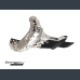 Skid plate with exhaust pipe guard and plastic bottom for KTM, Husaberg, Husqvarna 2007-2016.